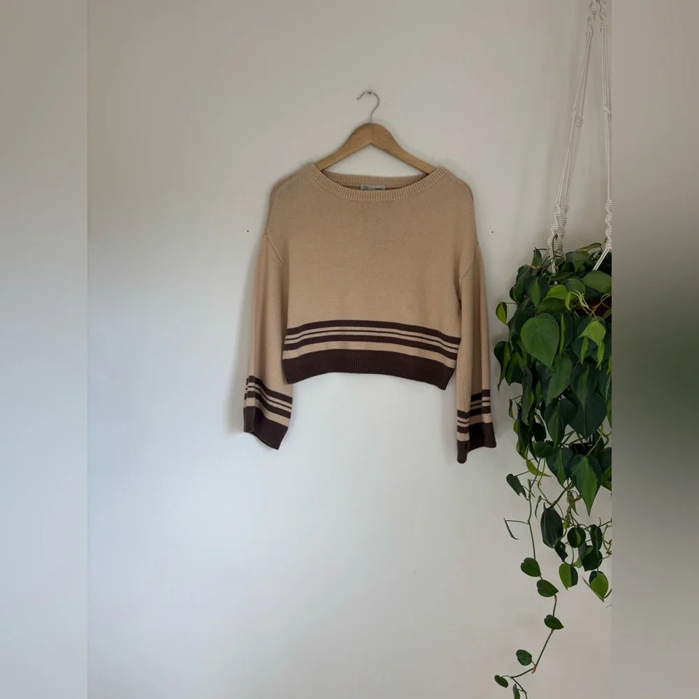 Saturday Sunday Anthropologie Knit Neutral Pullover - Picture 2 of 6